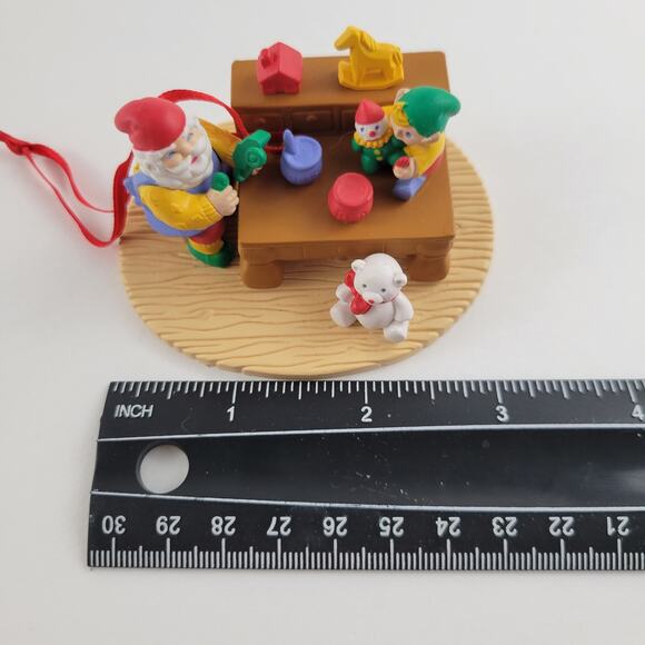 Vintage Avon Santas Toy Workshop Christmas Ornament - Picture 4 of 4